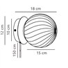 Nordlux Chisell 15 Wandlampe