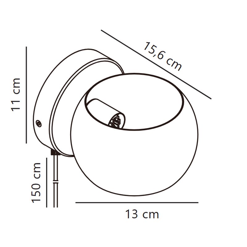 Nordlux Belir 16 Wandlampe