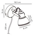 Nordlux Aslak 8 wall lamp