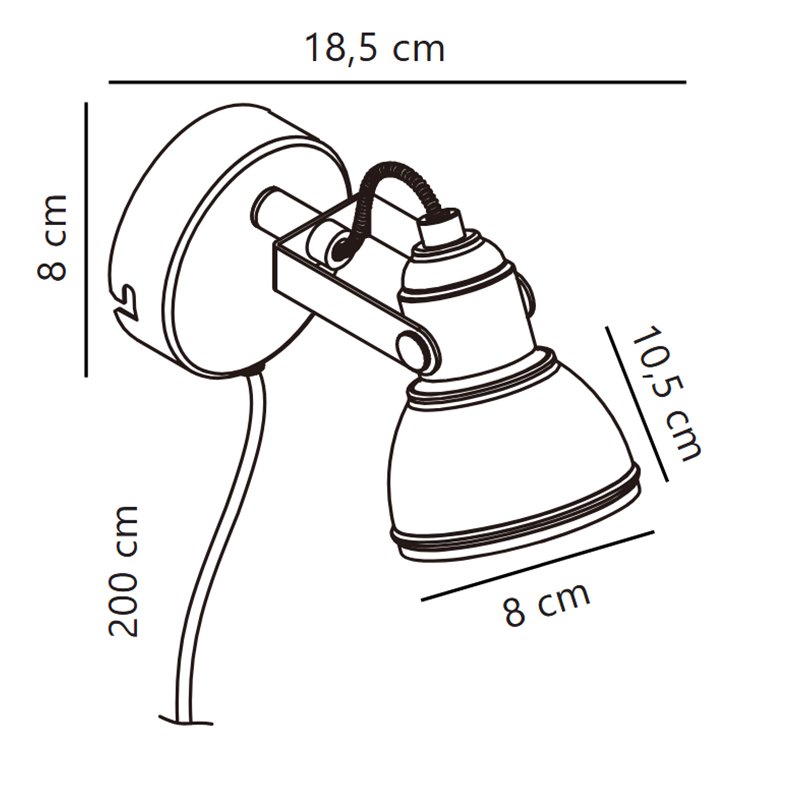 Nordlux Aslak 8 Wandlampe