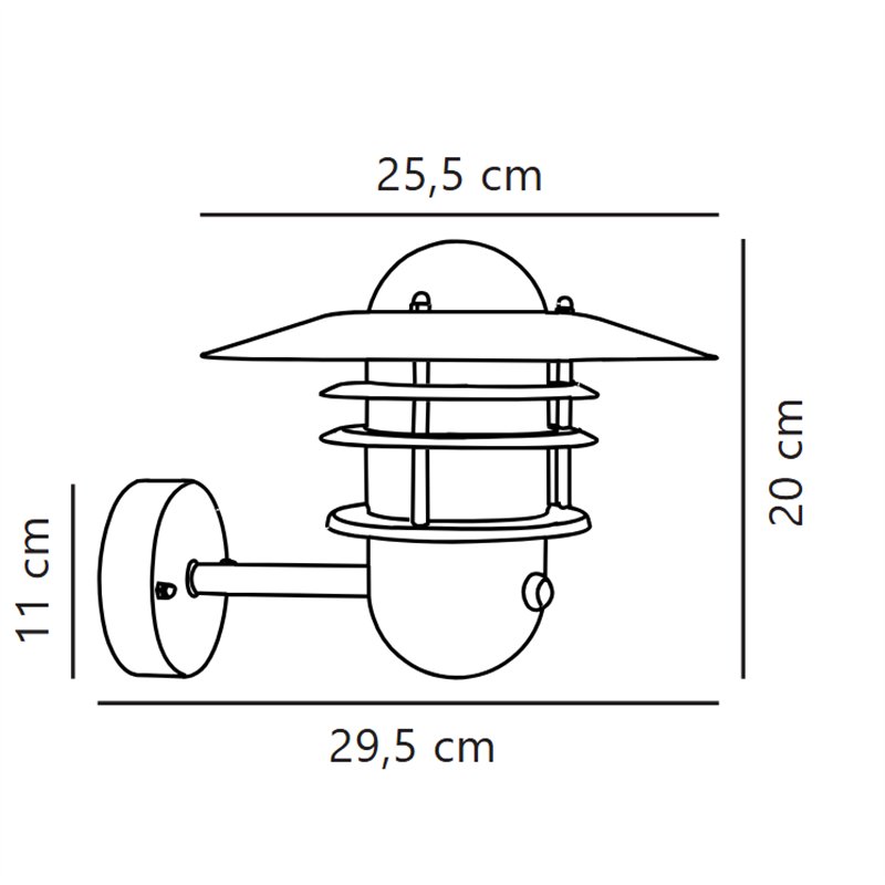 Nordlux Agger Sensor [IP54] Wandlampe - Outdoor