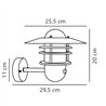 Nordlux Agger Sensor [IP54] Wandlampe - Outdoor
