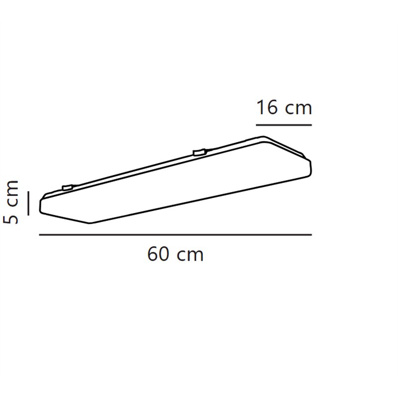 Nordlux TRENTON 23 ceiling light 23W/120°, non-dimmable, IP20 white Deckenlampe
