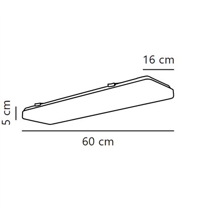 Nordlux TRENTON 23 ceiling light 23W/120°, non-dimmable, IP20 white ceiling lamp