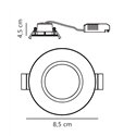 Nordlux Tiaki [IP65] 2-Step 2700/4000K recessed spot