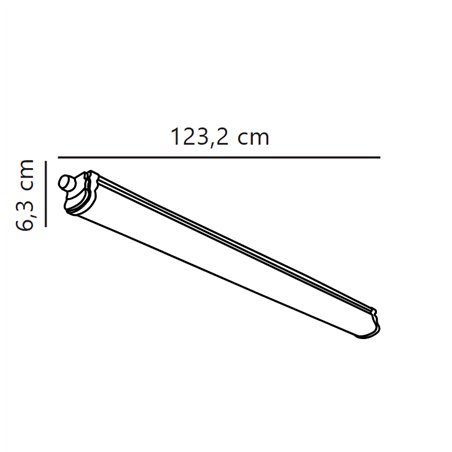 Nordlux Oakland 120 [IP65] ceiling lamp