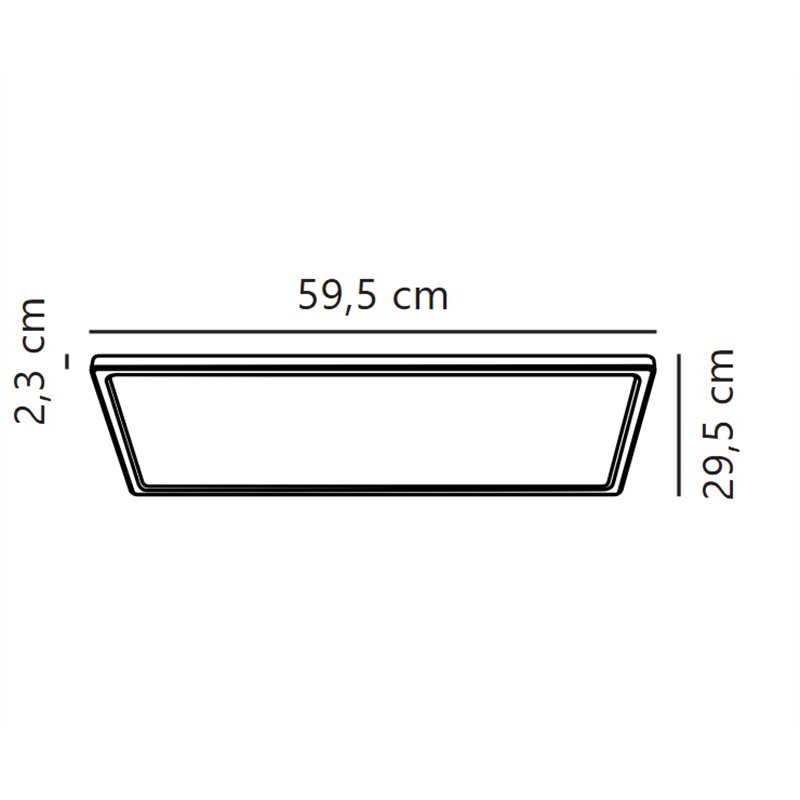 Nordlux Harlow 60x30 [IP54] 3-step-Dim Deckenlampe