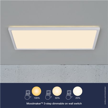 Nordlux Harlow 60x30 [IP54] 3-step-Dim ceiling lamp
