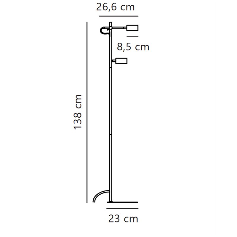 Nordlux Clyde 8 3-step Dim Stehlampe