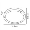 Nordlux Ancona Maxi 31 [IP44] Deckenlampe