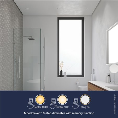 Nordlux Alec [IP44] 3-step recessed spot