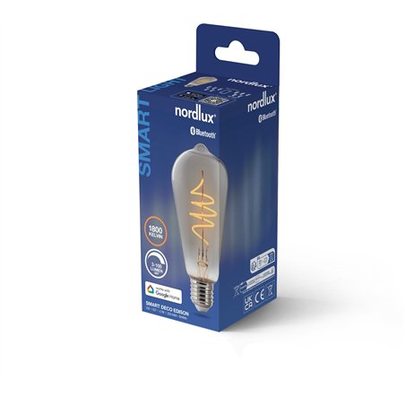 Nordlux ST64 Smart Filament Smoked Deco spiral