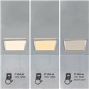 Nordlux Oja Square 29 3-step 3000/4000K ceiling lamp