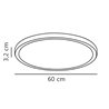 Nordlux Oja 60 3-step Dim Deckenlampe