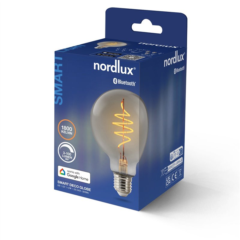 Nordlux G95 Smart Filament Geräuchert Deco Spirale
