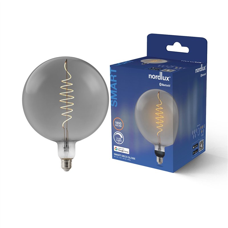 Nordlux G200 Smart Filament Geräuchert Deco Spirale