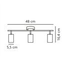 Nordlux Explore 6 - 3 ceiling lamp