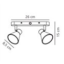 Nordlux Eik 9 - 2 ceiling lamp