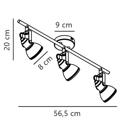Nordlux Aslak 8 - 3 ceiling lamp