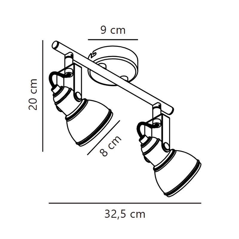 Nordlux Aslak 8 - 2 Deckenlampe