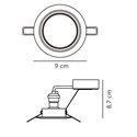 Nordlux Triton [IP23] 3-kit recessed spot