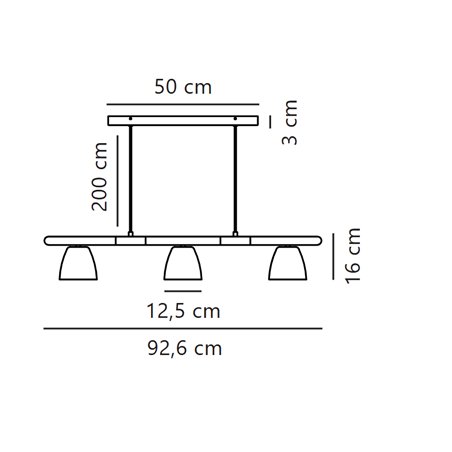 Nordlux Theo 93 suspension lamp
