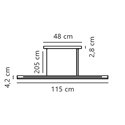 Nordlux Skylar 115 3-Step-Dim suspension lamp
