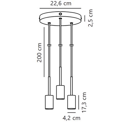 Nordlux Paco 23 suspension lamp