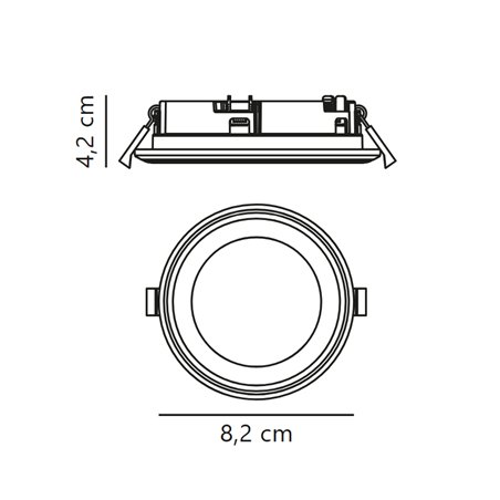 Nordlux Elkton 8 3-step recessed spot