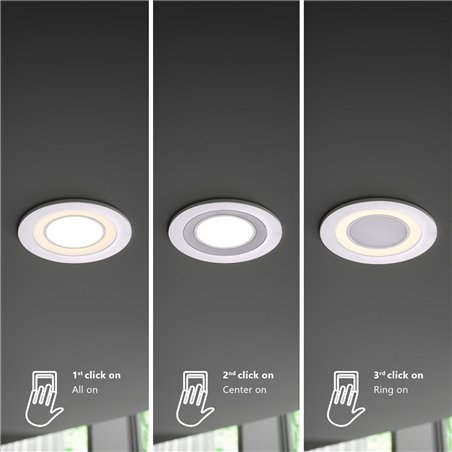 Nordlux Clyde 8 3-step recessed spot