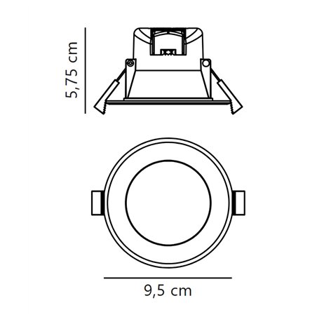 Nordlux Birla [IP44] Dim recessed spot