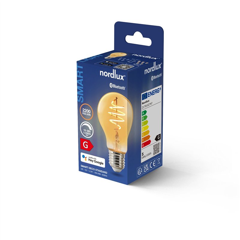 Nordlux A60 Smart Filament Gold Deco Spirale