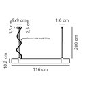 Nordlux Lilt 115 3-step Dim suspension lamp