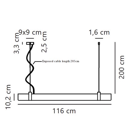 Nordlux Lilt 115 3-step Dim suspension lamp