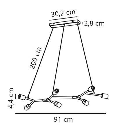 Nordlux Josefine -7 suspension lamp