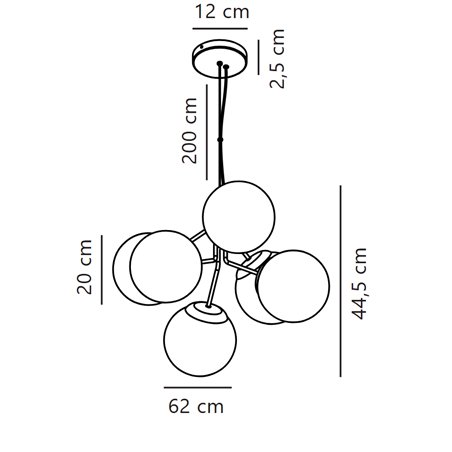 Nordlux Ivona 62 suspension lamp
