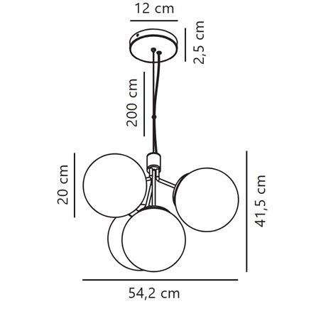 Nordlux Ivona 54 suspension lamp