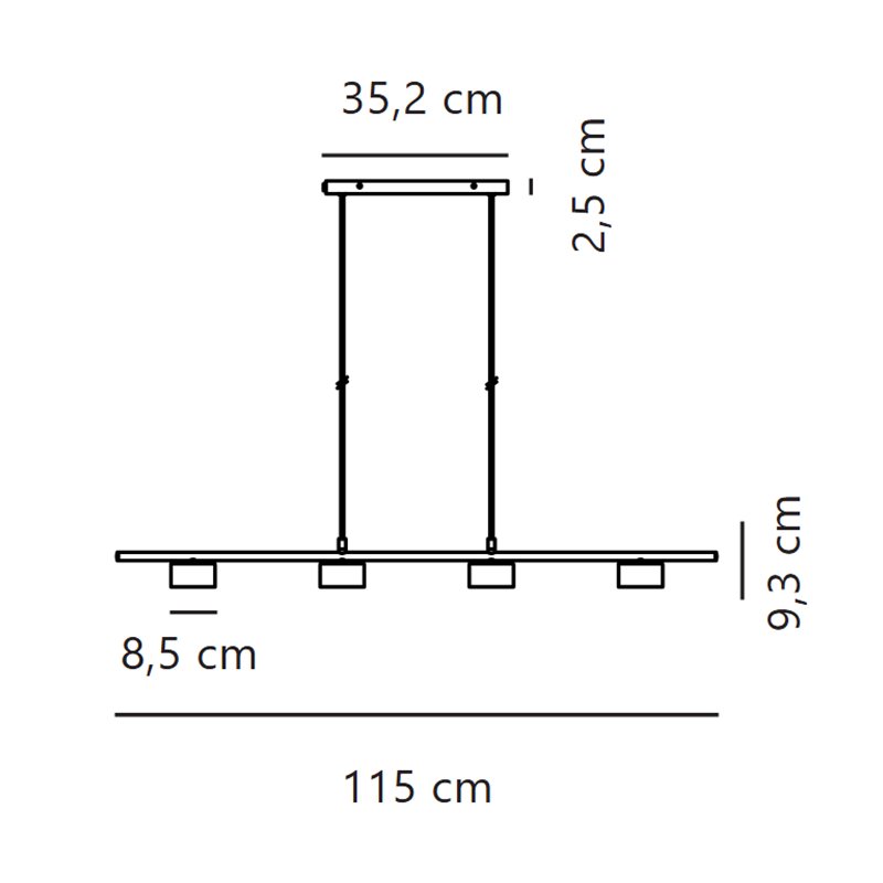 Nordlux Clyde 8 3-step Dim - 4 Hängelampe