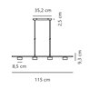Nordlux Clyde 8 3-step Dim - 4 Hängelampe