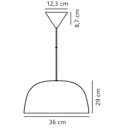 Nordlux Cera 36 suspension lamp