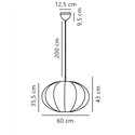 Nordlux Aeron 60 suspension lamp