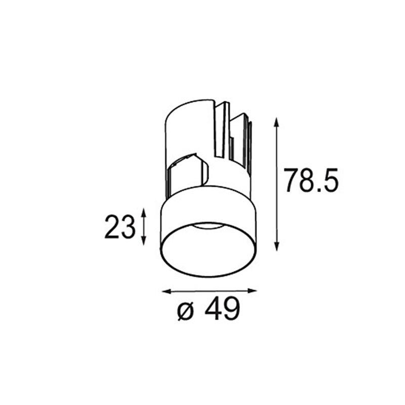 Modular Minude Out Recessed 49 23 1x IP54 LED Einbaustrahler