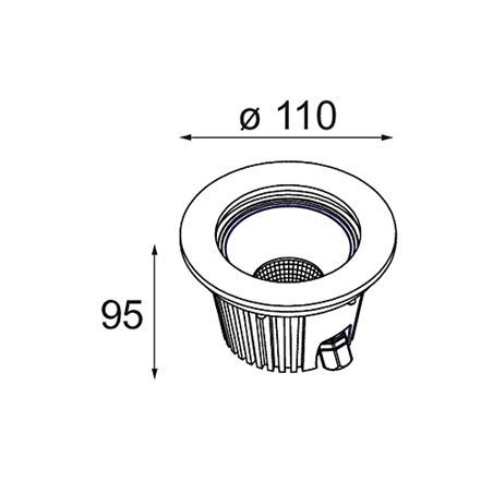 Modular Hipy 110 IP67 LED GE Floor lamp