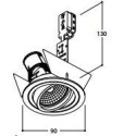 TAL SOLID ROUND MOBY GU10 ceiling lamp