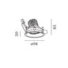 Wever & Ducré DEEP ADJUST 1.0 LED wire springs Einbaustrahler