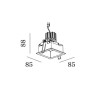 Wever & Ducré PLANO IP44 1.0 LED Einbaustrahler - Outlet