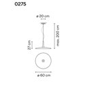 Vibia Skan 60 suspension lamp