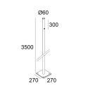 Delta Light Pole 60 3,5M - 1 Base
