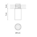 Vibia Bind solo Downlight Ø 4 cm x 7 cm Medium - 6664 recessed spot