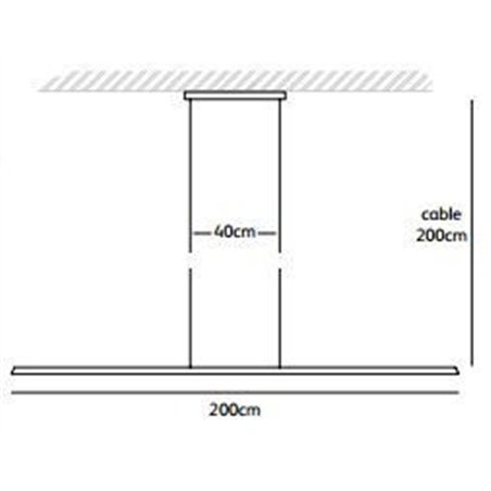 Jacco Maris keep it straight 200cm, suspension lamp